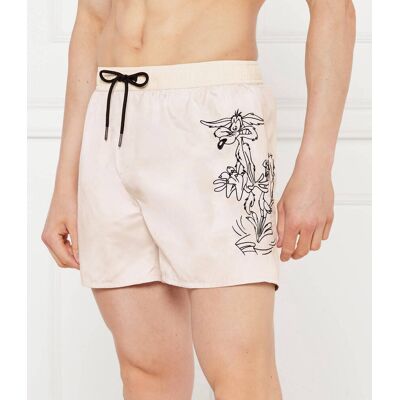Iceberg Szorty kąpielowe Ice Iceberg x Warner Regular Fit beżowy S Iceberg Szorty kąpielowe Ice Iceberg x Warner Regular Fit beżowy S