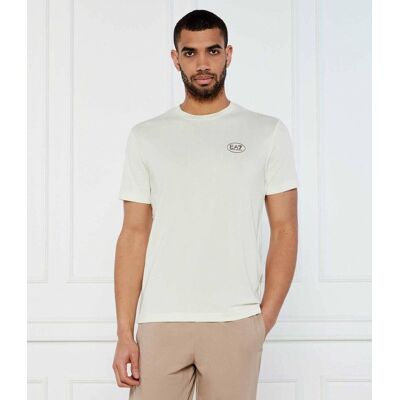 EA7 T-shirt Regular Fit ecru M EA7 T-shirt Regular Fit ecru M