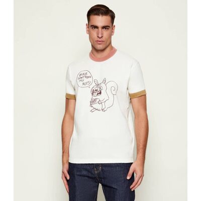 Dsquared2 T-shirt Slim Fit ecru M Dsquared2 T-shirt Slim Fit ecru M
