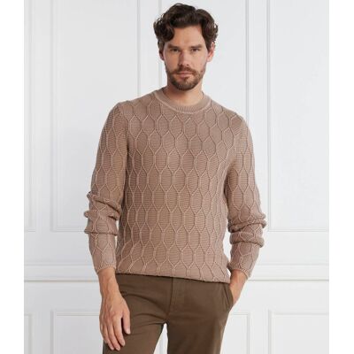 Joop! Jeans Sweter Swaro Modern fit brązowy XXL Joop! Jeans Sweter Swaro Modern fit brązowy XXL