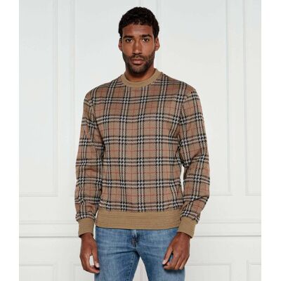 Burberry Sweter Relaxed fit brązowy XL Burberry Sweter Relaxed fit brązowy XL