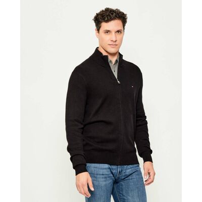 Tommy Hilfiger Sweter Regular Fit z dodatkiem kaszmiru czarny M Tommy Hilfiger Sweter Regular Fit z dodatkiem kaszmiru czarny M