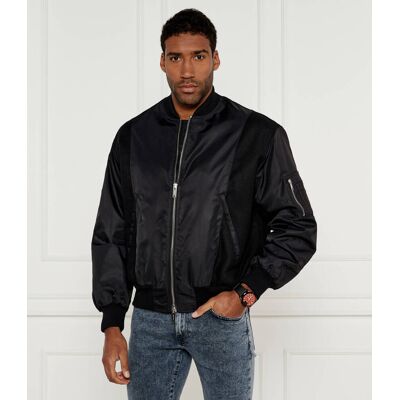 Iceberg Kurtka bomber Iceberg 50th Anniversary Regular Fit z dodatkiem wełny czarny L Iceberg Kurtka bomber Iceberg 50th Anniversary Regular Fit z dodatkiem wełny czarny L