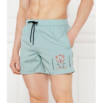 Iceberg Szorty kąpielowe Regular Fit miętowy S Iceberg Szorty kąpielowe Regular Fit miętowy S