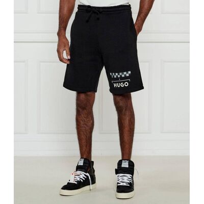 HUGO Szorty Dortie Loose fit czarny M HUGO Szorty Dortie Loose fit czarny M