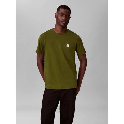Calvin Klein Jeans T-shirt Classic fit oliwkowy M Calvin Klein Jeans T-shirt Classic fit oliwkowy M