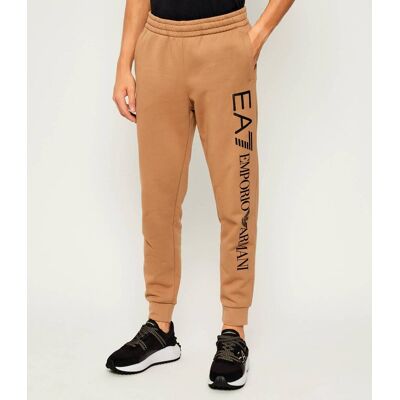 EA7 Spodnie dresowe Slim Fit beżowy L EA7 Spodnie dresowe Slim Fit beżowy L