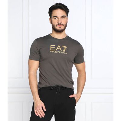 EA7 T-shirt Regular Fit oliwkowy XXXL EA7 T-shirt Regular Fit oliwkowy XXXL