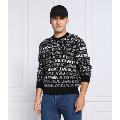 Versace Jeans Couture Sweter Regular Fit czarny M Versace Jeans Couture Sweter Regular Fit czarny M