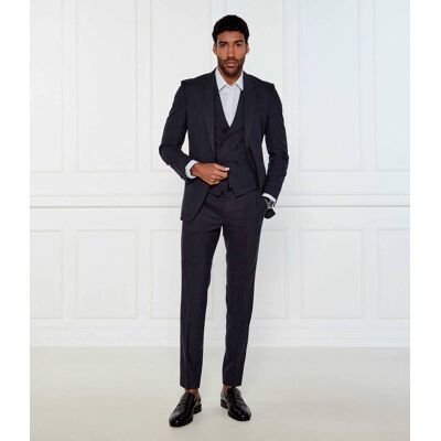 HUGO Wełniany garnitur Arti/Hesten242V1X Extra slim fit granatowy 48 HUGO Wełniany garnitur Arti/Hesten242V1X Extra slim fit granatowy 48