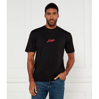 HUGO T-shirt Dlogotee Loose fit czarny XL HUGO T-shirt Dlogotee Loose fit czarny XL