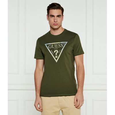 Guess T-shirt Slim Fit khaki M Guess T-shirt Slim Fit khaki M