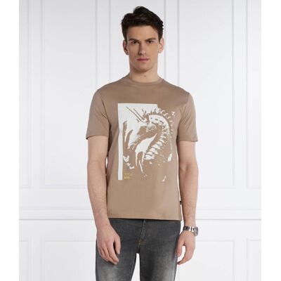 Boss ORANGE T-shirt Te_Sea_horse Regular Fit beżowy M Boss ORANGE T-shirt Te_Sea_horse Regular Fit beżowy M