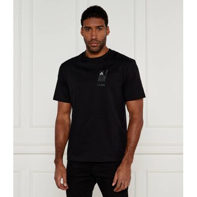 HUGO T-shirt Dicatiko Regular Fit czarny XL HUGO T-shirt Dicatiko Regular Fit czarny XL