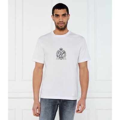 HUGO T-shirt Daminor Regular Fit biały XL HUGO T-shirt Daminor Regular Fit biały XL