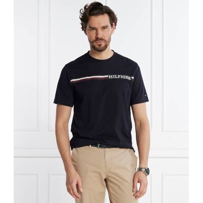 Tommy Hilfiger T-shirt Regular Fit granatowy L Tommy Hilfiger T-shirt Regular Fit granatowy L