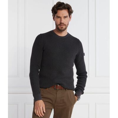Joop! Jeans Sweter Hadriano Modern fit grafitowy M Joop! Jeans Sweter Hadriano Modern fit grafitowy M