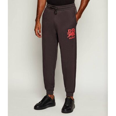 HUGO Spodnie dresowe Doverlopan_RB HUGO x Racing Bulls Relaxed fit brązowy XL HUGO Spodnie dresowe Doverlopan_RB HUGO x Racing Bulls Relaxed fit brązowy XL