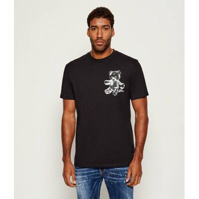 Philipp Plein T-shirt Teddy Glass Regular Fit czarny XXL Philipp Plein T-shirt Teddy Glass Regular Fit czarny XXL