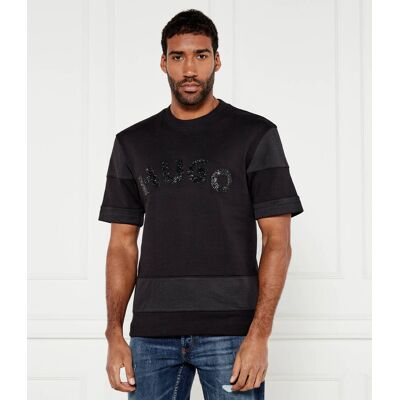 HUGO T-shirt Dacavio Regular Fit czarny XS HUGO T-shirt Dacavio Regular Fit czarny XS