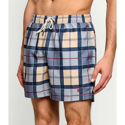 Barbour Szorty kąpielowe Staple Tartan Regular Fit niebieski L Barbour Szorty kąpielowe Staple Tartan Regular Fit niebieski L