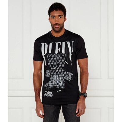 Philipp Plein T-shirt Teddy Bear Regular Fit czarny M Philipp Plein T-shirt Teddy Bear Regular Fit czarny M