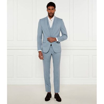 HUGO Wełniany garnitur Arti/Hesten242V1X Extra slim fit błękitny 56 HUGO Wełniany garnitur Arti/Hesten242V1X Extra slim fit błękitny 56