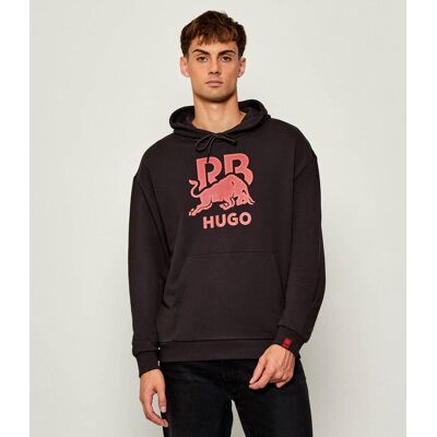 HUGO Bluza Doverlohood Hugo x Racing Bulls Relaxed fit brązowy L HUGO Bluza Doverlohood Hugo x Racing Bulls Relaxed fit brązowy L