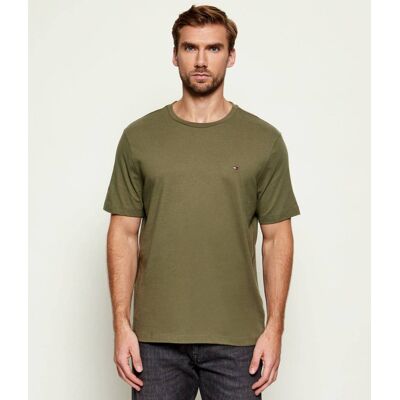 Tommy Hilfiger T-shirt Regular Fit oliwkowy XXL Tommy Hilfiger T-shirt Regular Fit oliwkowy XXL