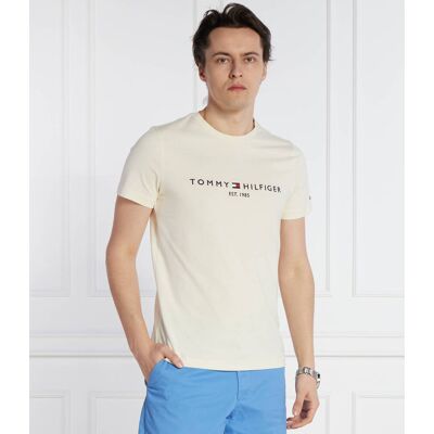 Tommy Hilfiger T-shirt Regular Fit kremowy M Tommy Hilfiger T-shirt Regular Fit kremowy M