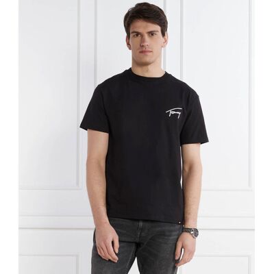 Tommy Jeans T-shirt SIGNATURE Regular Fit czarny XL Tommy Jeans T-shirt SIGNATURE Regular Fit czarny XL
