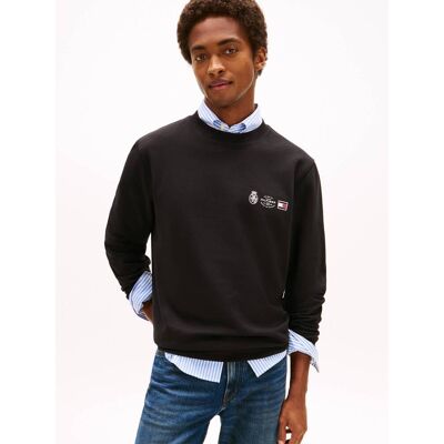 Tommy Hilfiger Bluza Relaxed fit czarny XXL Tommy Hilfiger Bluza Relaxed fit czarny XXL