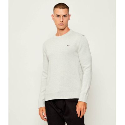 Tommy Jeans Sweter Slim Fit szary XL Tommy Jeans Sweter Slim Fit szary XL