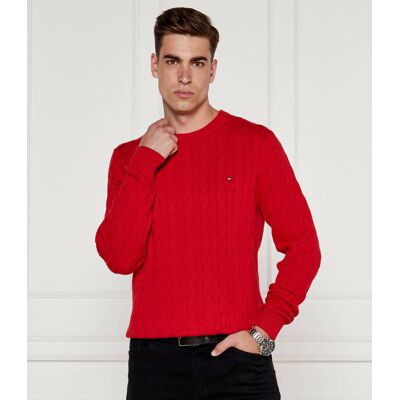 Tommy Hilfiger Sweter CLASSIC CABLE TH x F.C. Liverpool Regular Fit czerwony XL Tommy Hilfiger Sweter CLASSIC CABLE TH x F.C. Liverpool Regular Fit czerwony XL