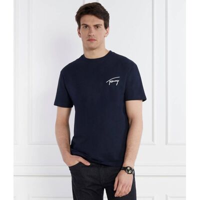 Tommy Jeans T-shirt SIGNATURE Regular Fit granatowy XL Tommy Jeans T-shirt SIGNATURE Regular Fit granatowy XL