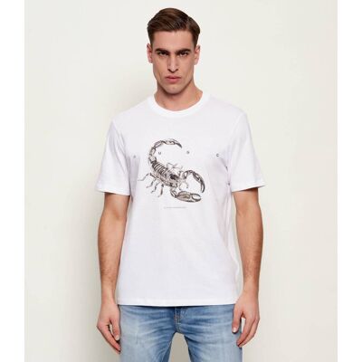 HUGO T-shirt Discorb Regular Fit biały XL HUGO T-shirt Discorb Regular Fit biały XL