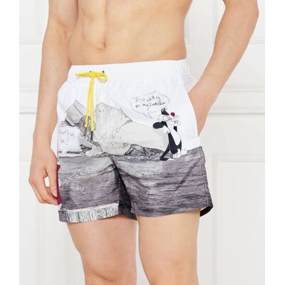 Iceberg Szorty kąpielowe Iceberg x Looney Tunes Regular Fit biały L Iceberg Szorty kąpielowe Iceberg x Looney Tunes Regular Fit biały L