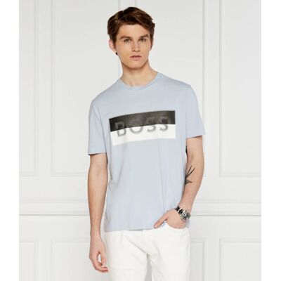 Boss GREEN T-shirt Tee Regular Fit błękitny M Boss GREEN T-shirt Tee Regular Fit błękitny M