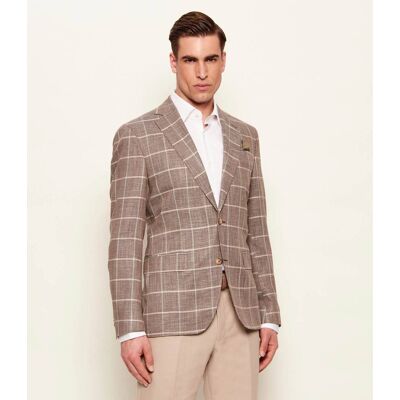 Sand Copenhagen Marynarka Star Napoli Slim Fit z dodatkiem wełny beżowy 50 Sand Copenhagen Marynarka Star Napoli Slim Fit z dodatkiem wełny beżowy 50