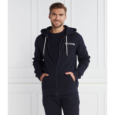 Tommy Hilfiger Bluza FULL ZIP HOODIE Regular Fit granatowy S Tommy Hilfiger Bluza FULL ZIP HOODIE Regular Fit granatowy S