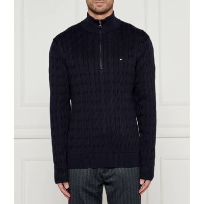 Tommy Hilfiger Sweter Regular Fit granatowy XXXL Tommy Hilfiger Sweter Regular Fit granatowy XXXL