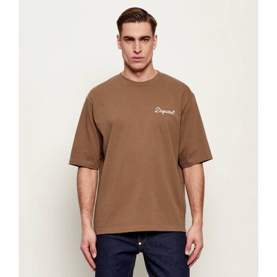 Dsquared2 T-shirt Loose fit brązowy M Dsquared2 T-shirt Loose fit brązowy M