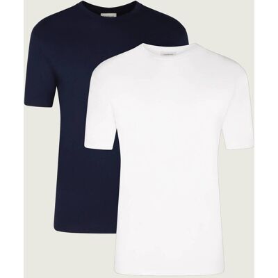 Calvin Klein Jeans T-shirt 2-pack Regular Fit biały S Calvin Klein Jeans T-shirt 2-pack Regular Fit biały S