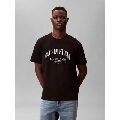 Calvin Klein Jeans T-shirt MARCH GRAPHIC Relaxed fit czarny M Calvin Klein Jeans T-shirt MARCH GRAPHIC Relaxed fit czarny M