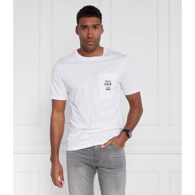 Boss ORANGE T-shirt TeeVibes Relaxed fit biały XL Boss ORANGE T-shirt TeeVibes Relaxed fit biały XL