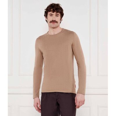 Joop! Jeans Sweter Barios Regular Fit beżowy M Joop! Jeans Sweter Barios Regular Fit beżowy M