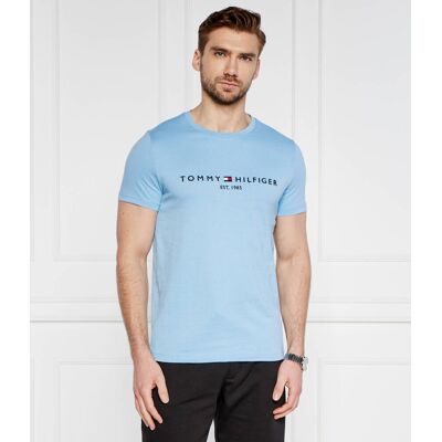 Tommy Hilfiger T-shirt Slim Fit niebieski S Tommy Hilfiger T-shirt Slim Fit niebieski S