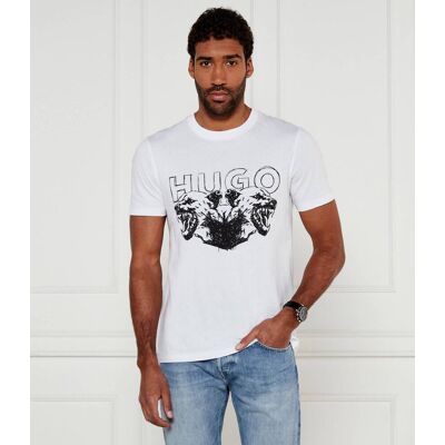 HUGO T-shirt Durro Regular Fit biały XXL HUGO T-shirt Durro Regular Fit biały XXL