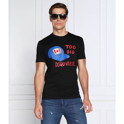 Dsquared2 T-shirt Bc 2 Big Cool T Regular Fit czarny S Dsquared2 T-shirt Bc 2 Big Cool T Regular Fit czarny S