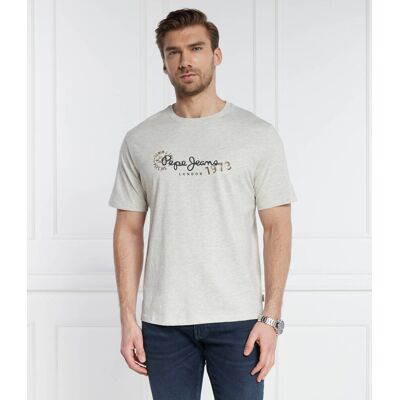 Pepe Jeans London T-shirt CAMILLE Regular Fit szary M Pepe Jeans London T-shirt CAMILLE Regular Fit szary M